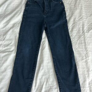 Express dark blue jeans womens